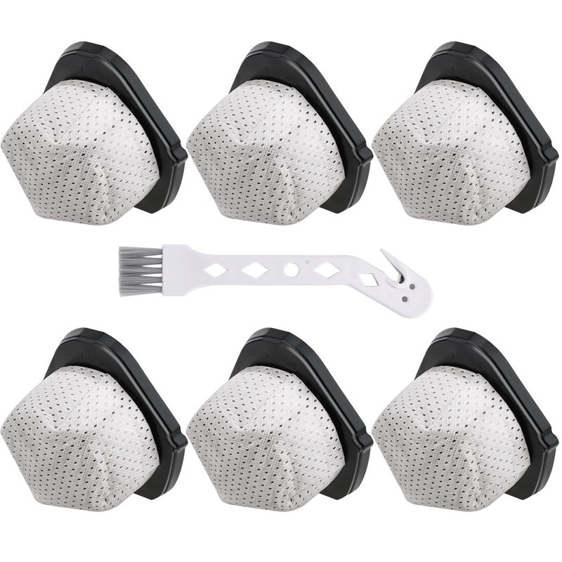 Leadaybetter 6 Pack Dust Cup Filters Replacement for Shark Cordless Handheld Vacuum SV780 SV75Z SV728N SV726N, Replacement Part# XF769, XSB726N - Image 1